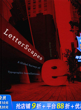 【现货】[T&H] LetterScapes，字体雕塑 英文原版图书籍进口正版 Anna Saccani，Leonardo Sonnoli 美术艺术画册