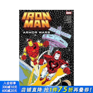原版 钢铁侠：装 Man Iron Wars Cover 英文漫画书 Bright 甲战争 Mark Omnibus 进口书 正版 Armor 预售