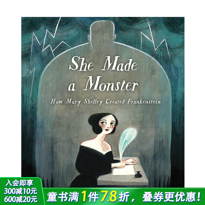 【预售】她造了一个怪物She Made a Monster 插画家Felicita Sala英文绘本【善优童书】