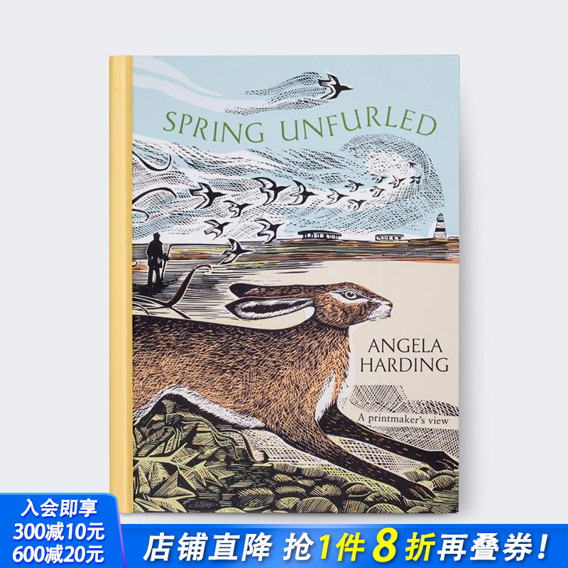 【现货】【Angela Harding季节版画四部曲】春之舒展 Spring Unfurled 自然插画 便携开本 英文艺术插画原画设定集 正版进口书