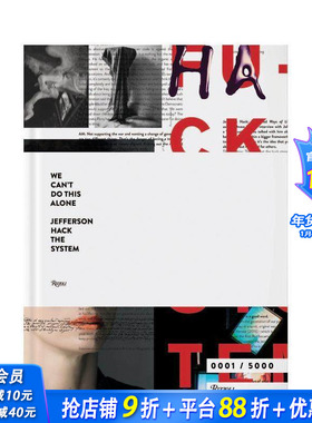【预售】杰斐逊·海克:我们不能单独做这件事 We Can‘t Do This Alone: Hack the System 原版英文平面设计 正版进口书