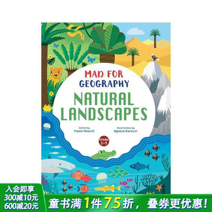 Natural Landscapes 英文儿童插画科普故事绘本 预售 进口童书 Geography 自然景观大发现：地理狂热系列 for Mad