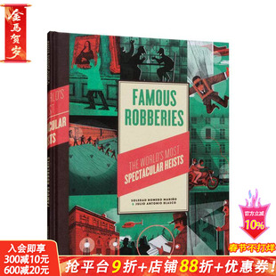 【现货】英文原版 举世闻名的盗窃案 Famous Robberies儿童英语艺术插画绘本 世界趣闻 10岁以上 正版进口 善优图书