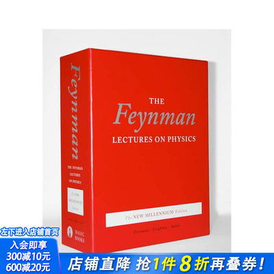 【预售】费曼物理学讲义3册套装 FEYNMAN LECTURES ON PHYSICS， BOXED SET 原版英文社会科学 正版进口书