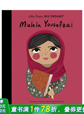 【现货】【小人物，大梦想】马拉拉Malala Yousafzai 3-6岁儿童名人传记精装英文艺术绘本 职业发展启蒙艺术启蒙学前【善优童书】
