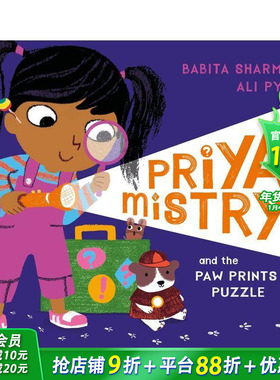 【现货】普里亚-米斯特和爪印拼图 Priya Mistry and the Paw Prints Puzzle 英文儿童插画故事绘本 进口童书