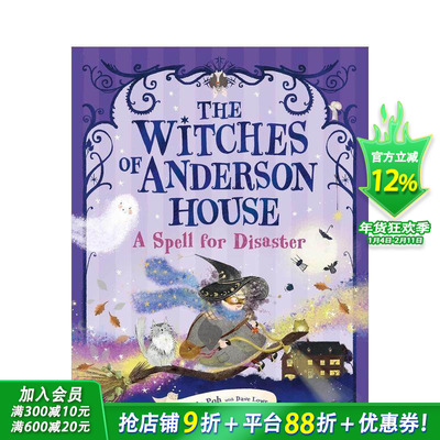 【预售】安德森家的女巫们 The Witches of Anderson House 英文儿童插画故事绘本 进口童书