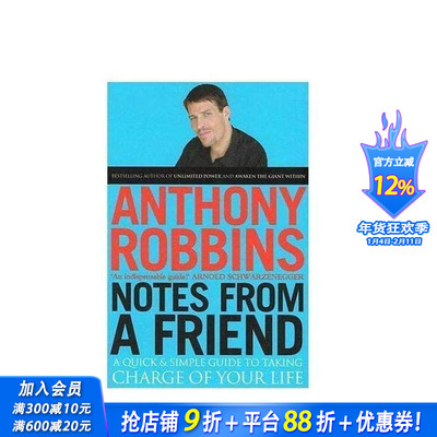 【预售】吸引力法则大师Tony Robbins 朋友的笔记 Notes From A Friend 原版英文商业行销 正版进口书