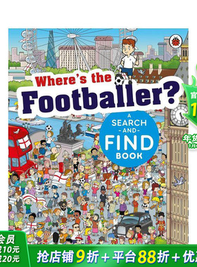 【预售】瓢虫的乐趣：足球运动员在哪里？ Fun With Ladybird: Where's the Footballer? 英文儿童趣味互动游戏书 进口童书