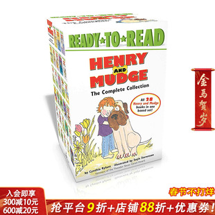 【现货】英文原版绘本1-28盒装Henry and Mudge亨利和玛吉全套英语故事童书Ready to Read Level2汪琣珽推荐 原版进口图书籍