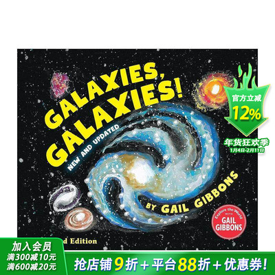 【预售】银河系！（第三版） Galaxies  Galaxies! (Third Edition) 10岁+英文儿童趣味科普插画绘本 英语拓展阅读进口书
