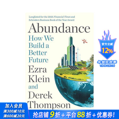 【预售】【2025奥巴马夏日书单】丰饶主义 Abundance 原版英文文学小说 正版进口书