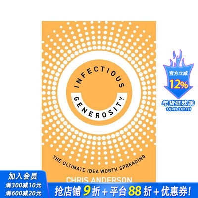 【预售】富有感染力的慷慨 Infectious Generosity “比尔盖茨夏季书单”“TED Talks策展人” 原版英文心灵励志 正版进口书