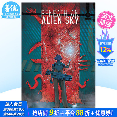 【预售】英文漫画 异星穹下 Beneath an Alien Sky 图像小说 正版进口书籍 Simon & Schuster 善优图书