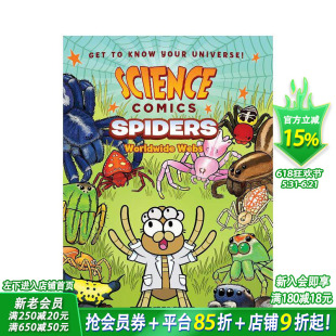 【预售】蜘蛛:万维网 【Science Comics】Spiders: Worldwide Webs 英文儿童漫画 英语拓展科普故事阅读绘本 进口童书