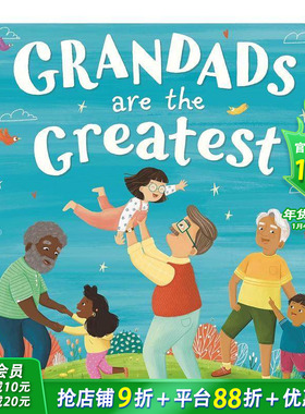 【预售】英文原版 爷爷棒了! Grandads Are the Greatest  儿童英语艺术插画绘本 精装 进口图书 善优童书
