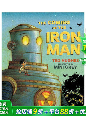 【现货】钢铁人的到来 The Coming of the Iron Man 英文儿童插画故事绘本 进口童书