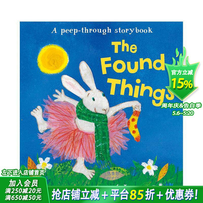 【预售】丢失的袜子 英国插画师Petr Horacek 洞洞书 The Found Things 英文儿童趣味英语早教绘本进口童书