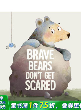 【预售】勇敢小熊不怕怕 Brave Bears Don't Get Scared 英文儿童插画故事绘本 进口童书