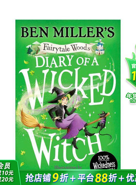 【预售】【童话森林】#3邪恶女巫日记 精装 Ben Miller Fairytale Woods:Diary of a Wicked Witch英文儿童桥梁故事书 拓展阅读