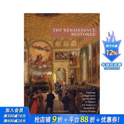 【预售】文艺复兴艺术作品修复 The Renaissance Restored 原版英文艺术画册画集 正版进口书
