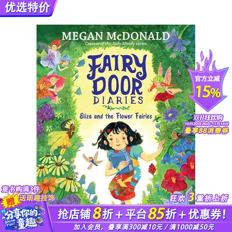 【预售】童话之门日记:伊丽莎和花仙子 Fairy Door Diaries: Eliza and the Flower Fairies 英文儿童故事绘本 进口童书
