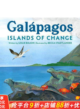 【预售】加拉帕戈斯群岛：变迁之岛 Galápagos: Islands of Change 英文儿童插画科普绘本 进口童书