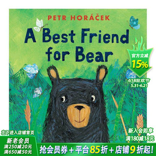 【预售】熊最好的朋友 A Best Friend for Bear 英文儿童插画故事绘本 进口童书