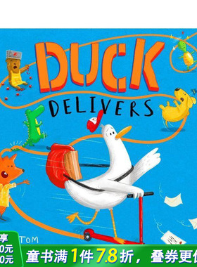 【现货】鸭子速达 Duck Delivers 原版英文儿童绘本 爆笑邮递员故事 进口童书