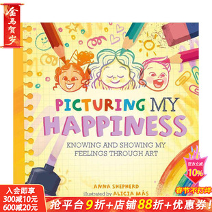 【预售】【正念艺术疗愈】描绘快乐 【All the Colours of Me】Picturing My Happiness 英文儿童插画故事绘本 情绪管理 进口童书