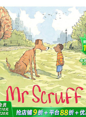 【现货】Mr Scruff 史考夫先生 男孩与狗狗的故事 英文原版儿童绘本 3-6岁