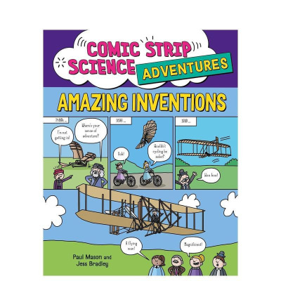 【预售】科学大冒险漫画系列：惊人发明Comic Strip Science Adventures:Amazing Inventions 精装英文儿童漫画故事书 拓展阅读