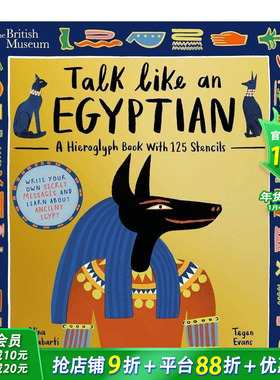 【预售】大英博物馆：像古埃及人一样说话 大英博物馆象形文字专家 British Museum 英文儿童插画绘本 历史人文科普进口童书