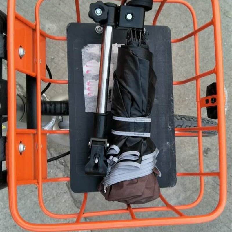 i免安装撑伞架摩l托车雨伞固定夹电动支架折叠婴儿推车不锈钢遮阳