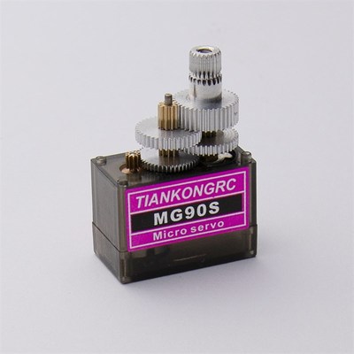 MG90S 9克金属齿轮舵机90 360度云台舵机 机器人舵机