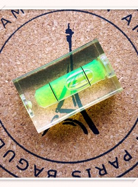 长方形水平泡绿红橙蓝色水平仪30MM高精度水准泡水平尺相框平衡用