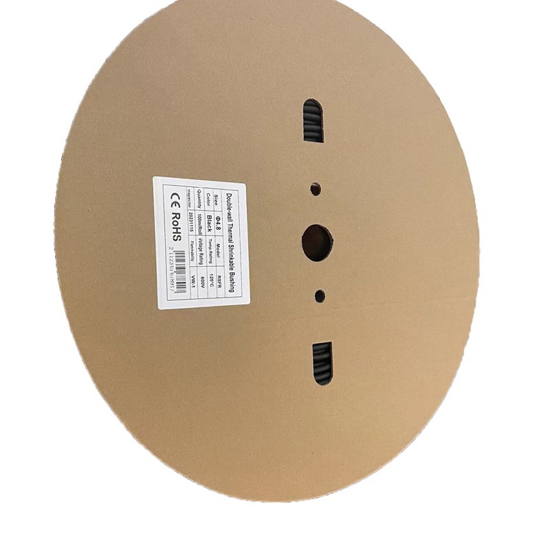 双壁热缩管  带胶4.8  1O00米每卷 黑色