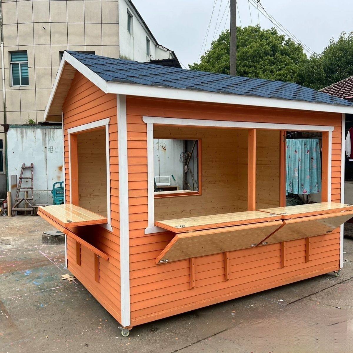 防腐木小木屋售货亭户外