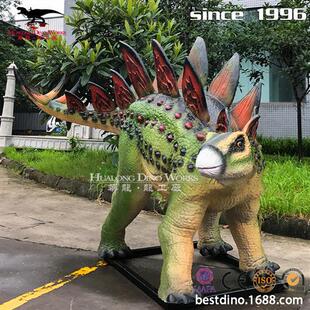 大型仿真剑龙模型制作华龙-龙工厂软硅胶皮肤颜色逼真形态各异.