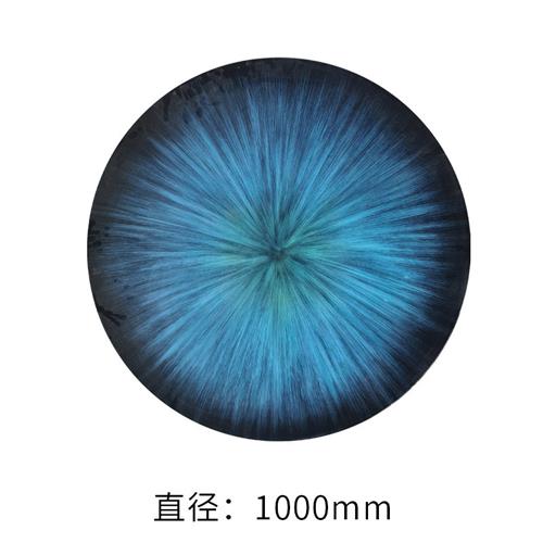 售楼处样板间不锈钢水波纹壁饰圆形镜面挂件可别墅墙面饰品极简
