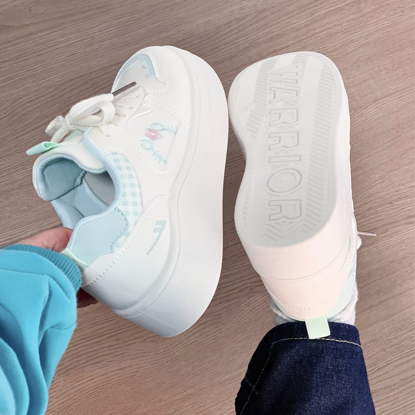 回力原创厚底小白鞋女秋冬新款