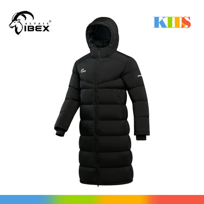 岩羚体育防风保暖长款羽绒服