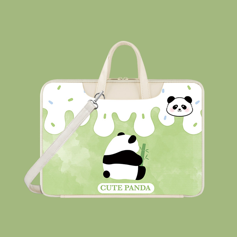 单肩斜挎包新款女电脑包手提14寸适用华为荣耀苹果mac16寸联想小新air小米华硕15.6寸游戏本防水简约出行