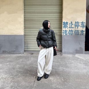 IN.choose u 笑笑家2025冬季韩系潮流气质通勤立领鹅毛羽绒服女