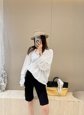 十三行摩登197高腰休闲简约五分裤女2026夏新修身打底短裤2K182-1