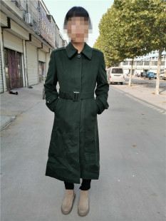 战地猎鹰保真橄榄绿女式羊绒大衣冬季毛呢大衣保暖呢子风衣