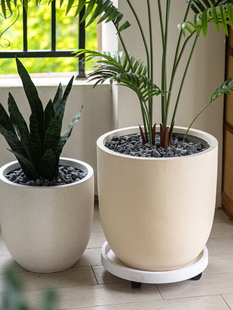 斯堪 怪物花盆特 纳维亚镁泥彷陶瓷花盆大直径40或更多客厅落地式