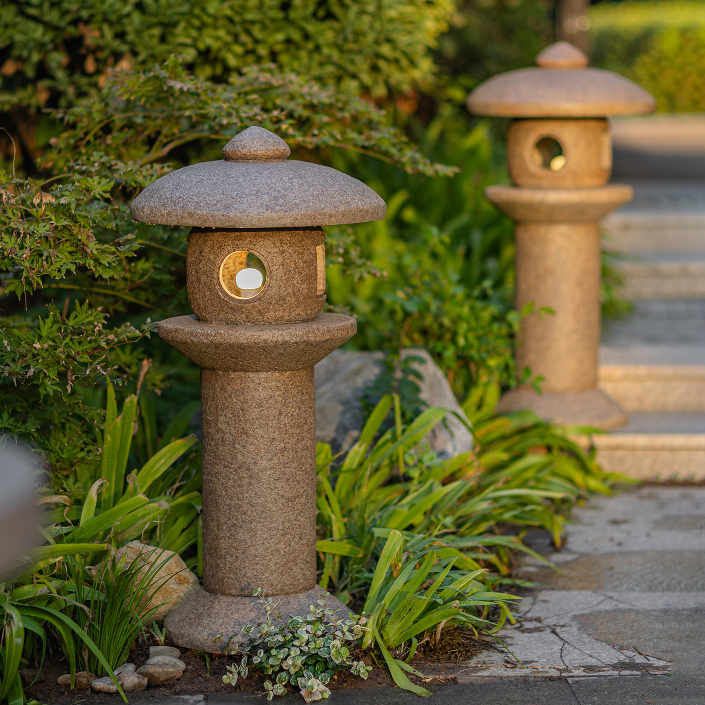 掬涵庭院太阳能园林景观灯造景