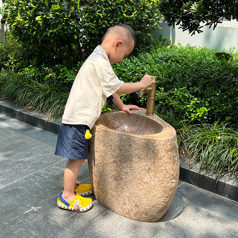 户外石材儿童洗手池幼儿园洗手盆