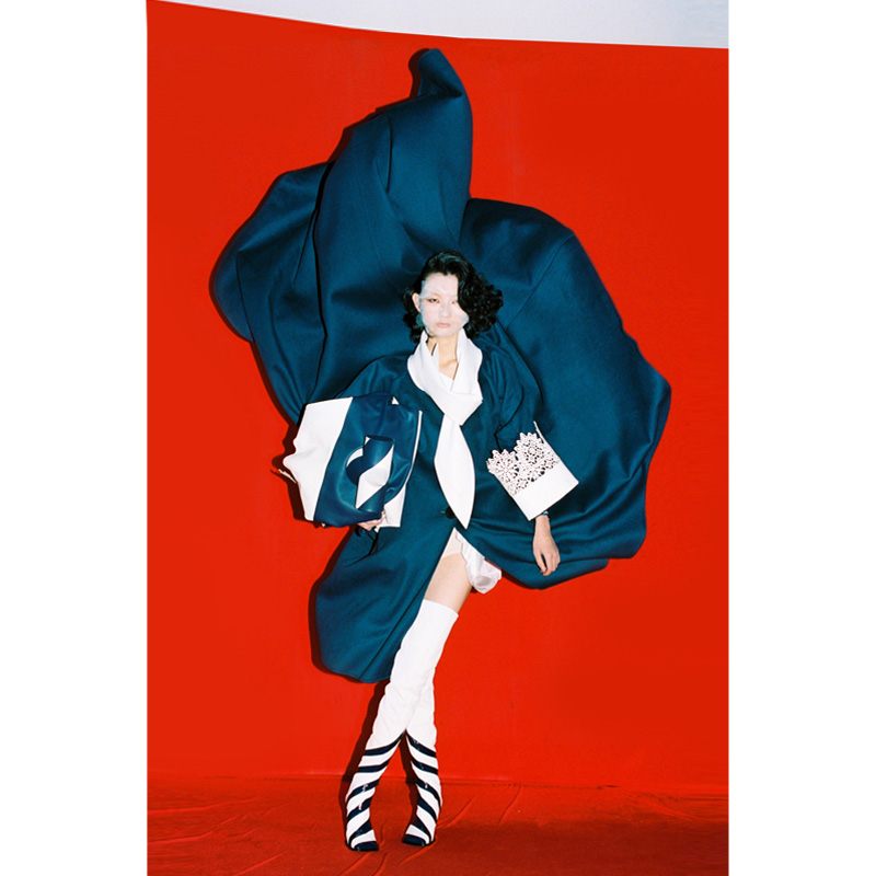 sandriver沙涓LSC X SANDRIVER 羊皮领双面羊绒大衣